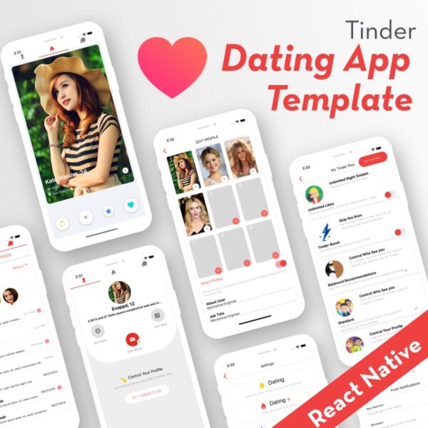 Dating App Template | React Native (Tinder UI)
