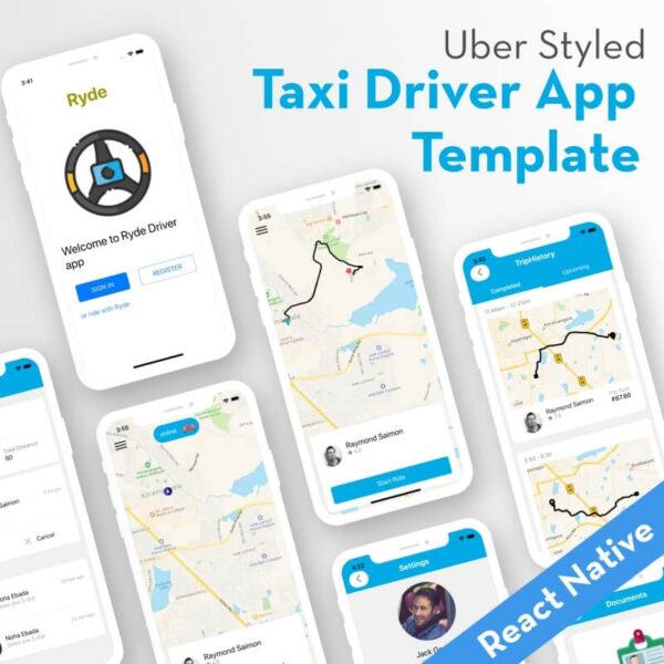 Taxi Driver App Template | React Native