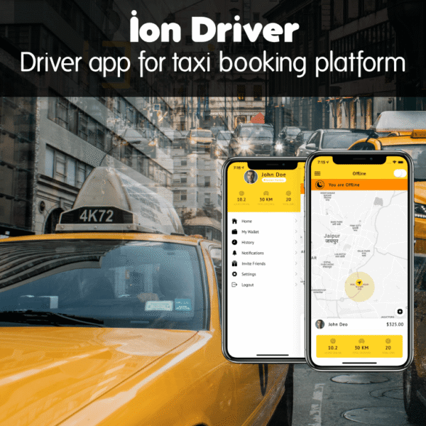 Taxi Driver App Template | Ionic 5